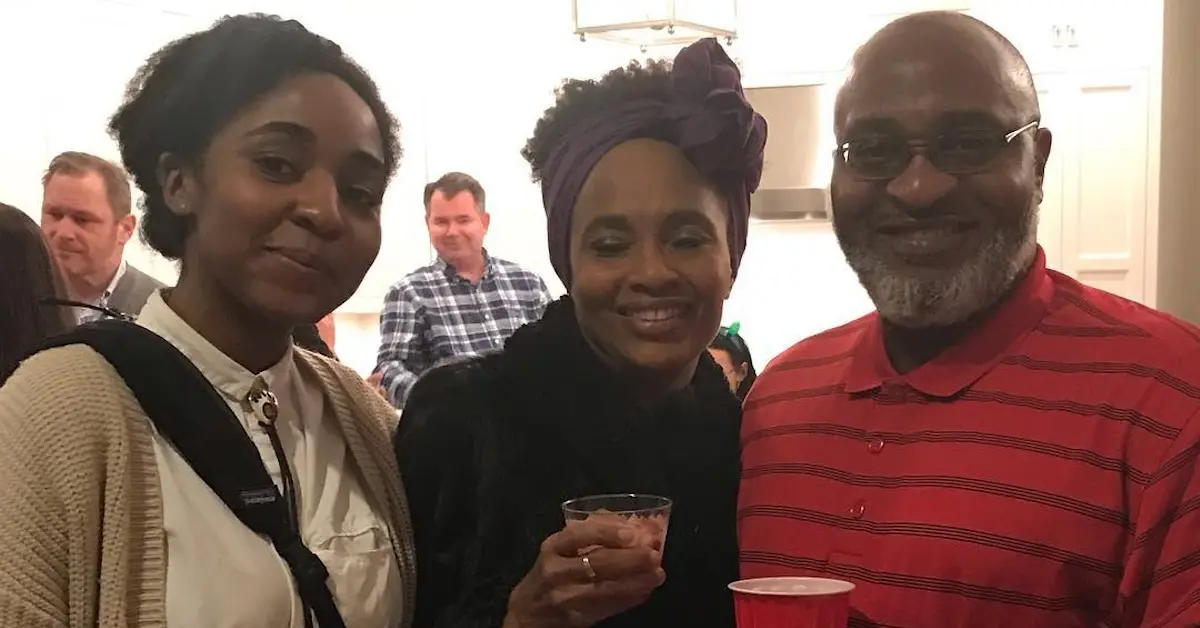 Ayo Edebiri with her parents